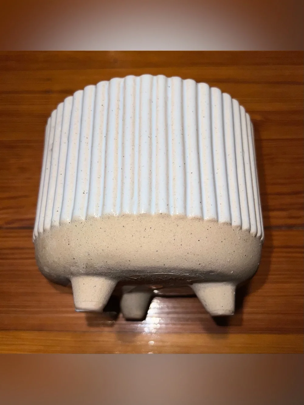 Ribbed Ceramic Planter